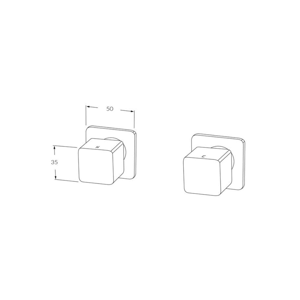 Sussex Suba Wall Top Assemblies - Chrome - BWTA