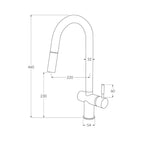 Sussex Voda Sink Mixer Pull Out - Chrome - VSMPO