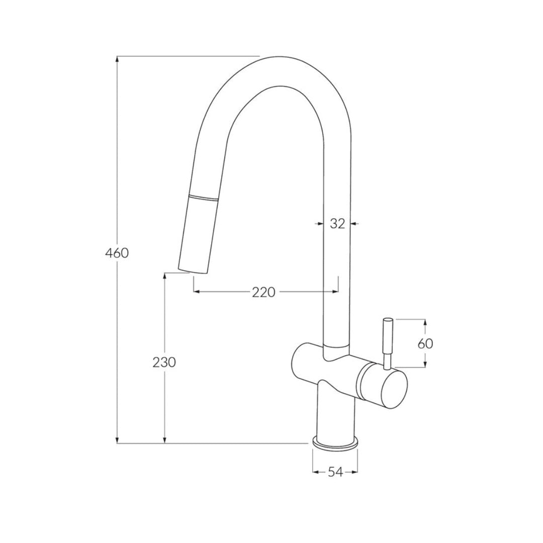Sussex Voda Sink Mixer Pull Out - Chrome - VSMPO