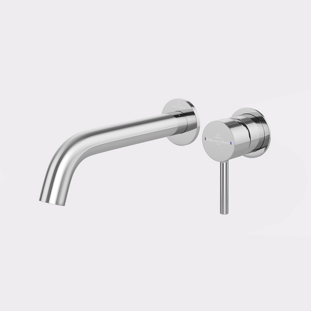 Villeroy & Boch Vita 25 Wall Mounted Basin Mixer Set (Includes In-Wall Body) - LF Chrome - 1102561B + 6622500