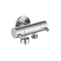 Linkware Dual Control Mini Cistern Cock - Brushed Stainless Steel - T115DSS