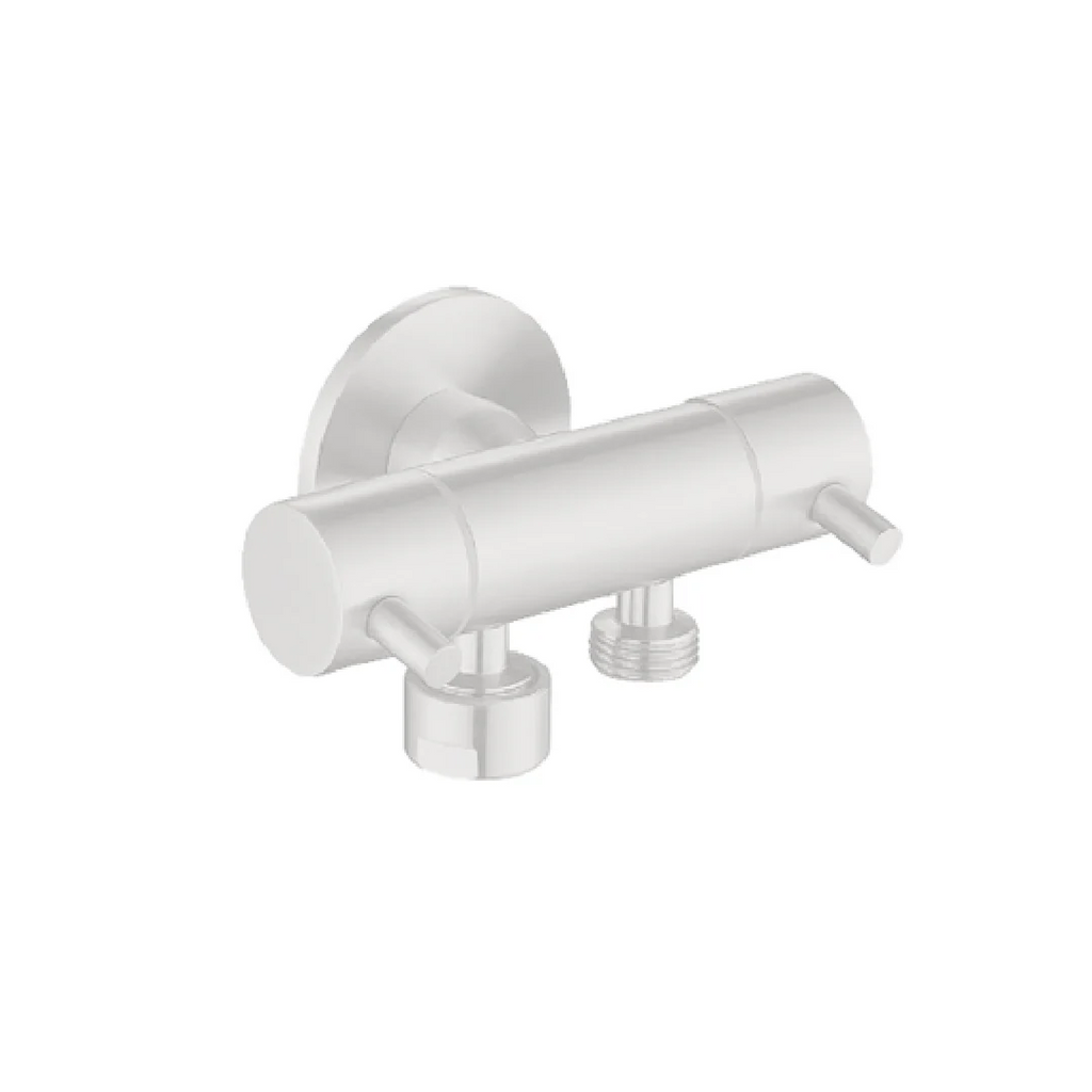 Linkware Dual Control Mini Cistern Cock - White - T115DW