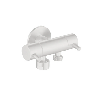 Linkware Dual Control Mini Cistern Cock - White - T115DW