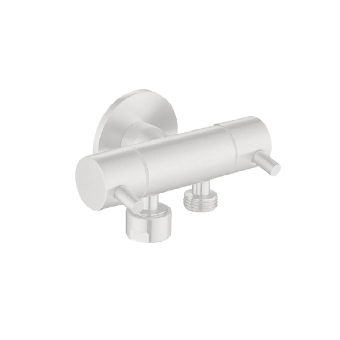 Linkware Dual Control Mini Cistern Cock - White - T115DW