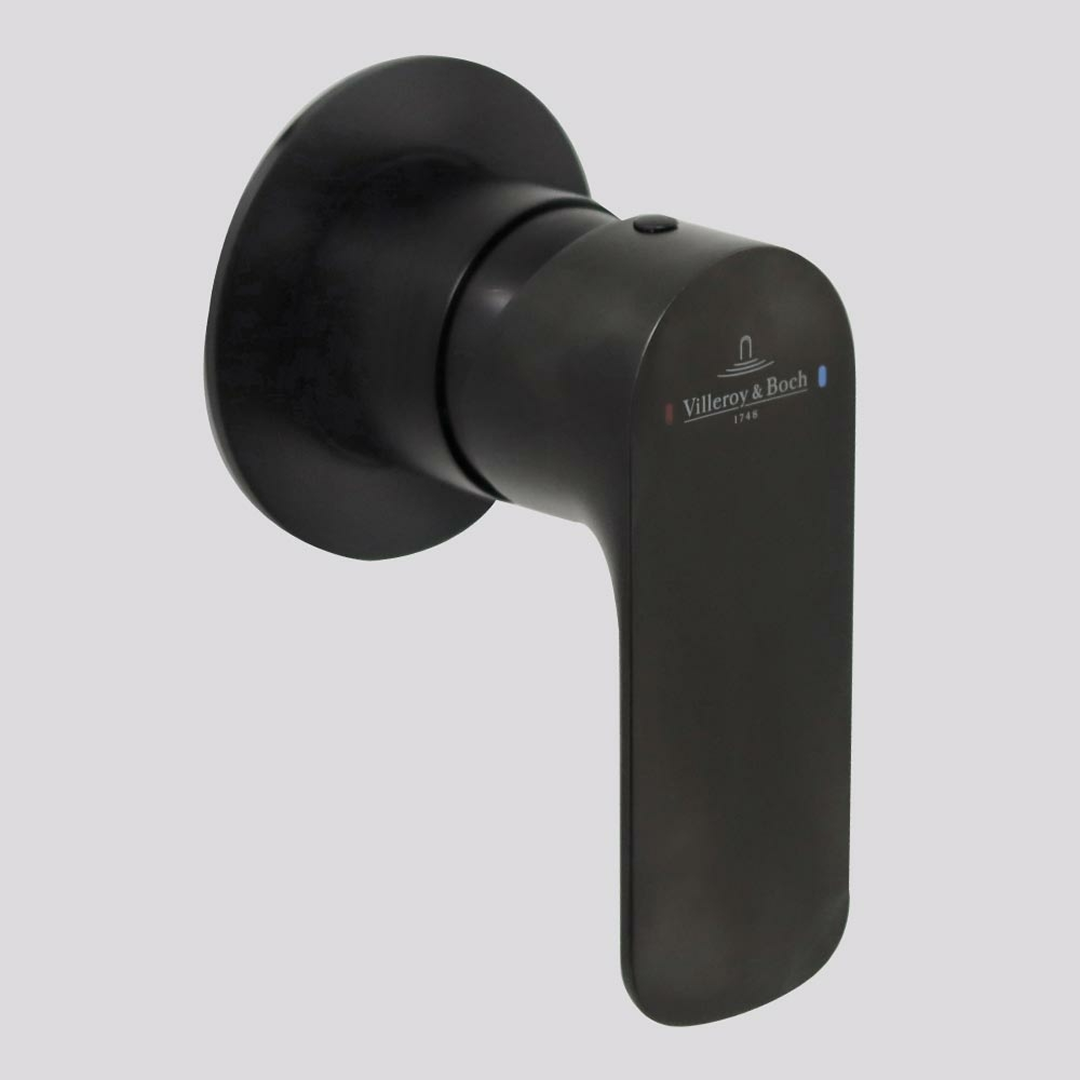 Villeroy & Boch O.Novo Wall Mixer (Includes In-Wall Body) - LF Matte Black T145695