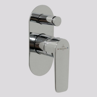 Villeroy & Boch O.Novo Style Diverter Mixer (Includes In-Wall Body) - LF Chrome T166261