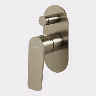 Villeroy & Boch O.Novo Style Diverter Mixer (Includes In-Wall Body) - LF Brushed Nickel T166295