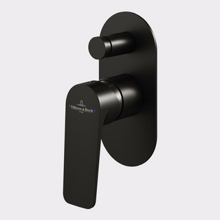 Villeroy & Boch O.Novo Style Diverter Mixer (Includes In-Wall Body) - LF Matte Black T166295