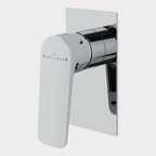 Villeroy & Boch O.Novo Style Rectangular Wall Mixer (Includes In-Wall Body) - LF Chrome T167361
