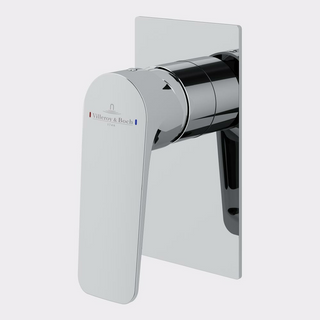 Villeroy & Boch O.Novo Style Rectangular Wall Mixer (Includes In-Wall Body) - LF Chrome T167361
