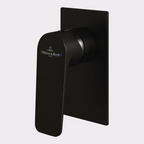 Villeroy & Boch O.Novo Style Rectangular Wall Mixer (Includes In-Wall Body) - LF Matte Black T167395