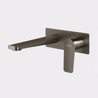 Villeroy & Boch O.Novo Style Rectangular Wall Basin Mixer Set (Includes In-Wall Body) - LF Gun Metal - 1165090B + 8733500