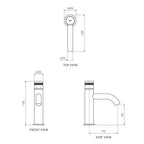 Parisi Todo II Basin Mixer with Curved Spout - Chrome - T2DO.01-1HC