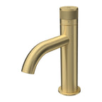 Parisi Todo II Basin Mixer with Curved Spout - Brushed Brass - T2DO.01-1HC.46