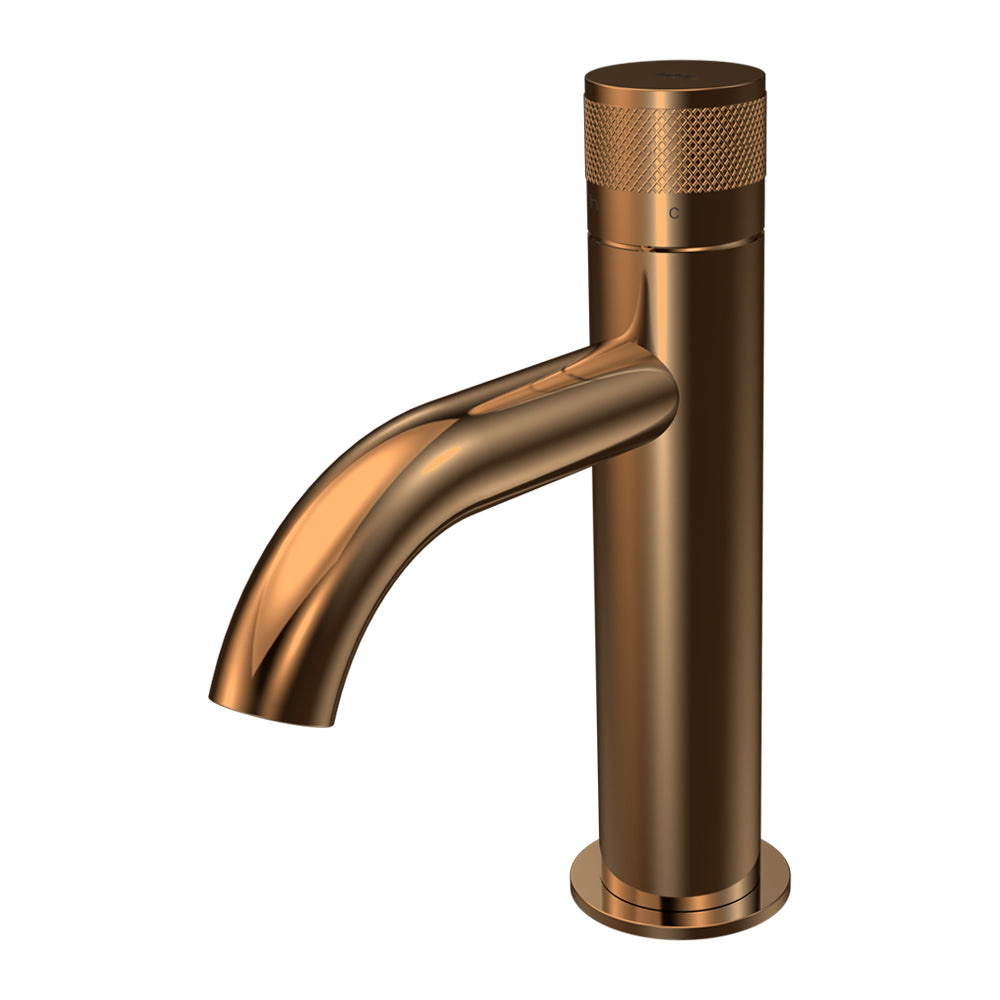 Parisi Todo II Basin Mixer with Curved Spout - Matt Bronze - T2DO.01-1HC.48