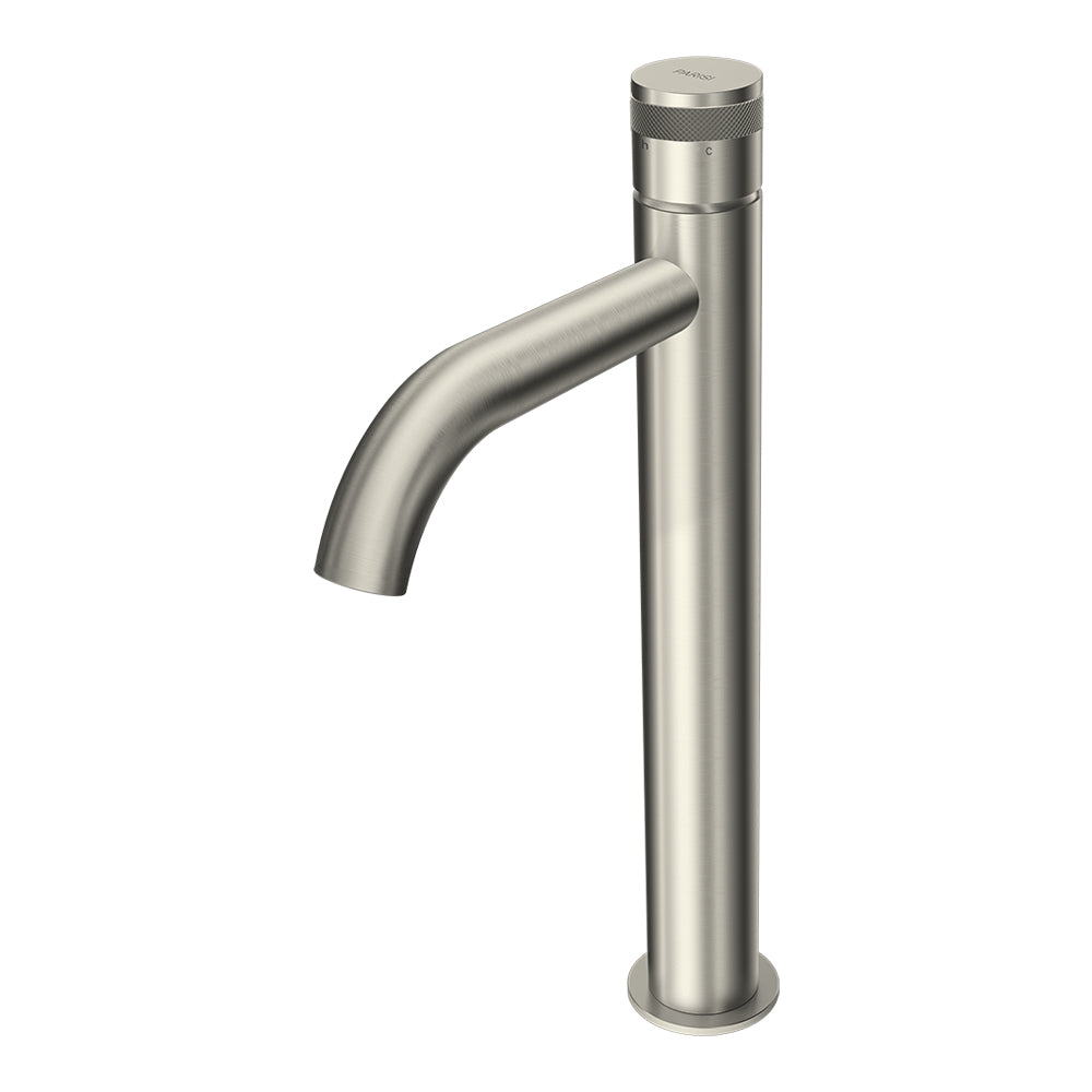 Parisi Todo II Vessel Basin Mixer with Curved Spout - Brushed Nickel - T2DO.01-1HCH.41