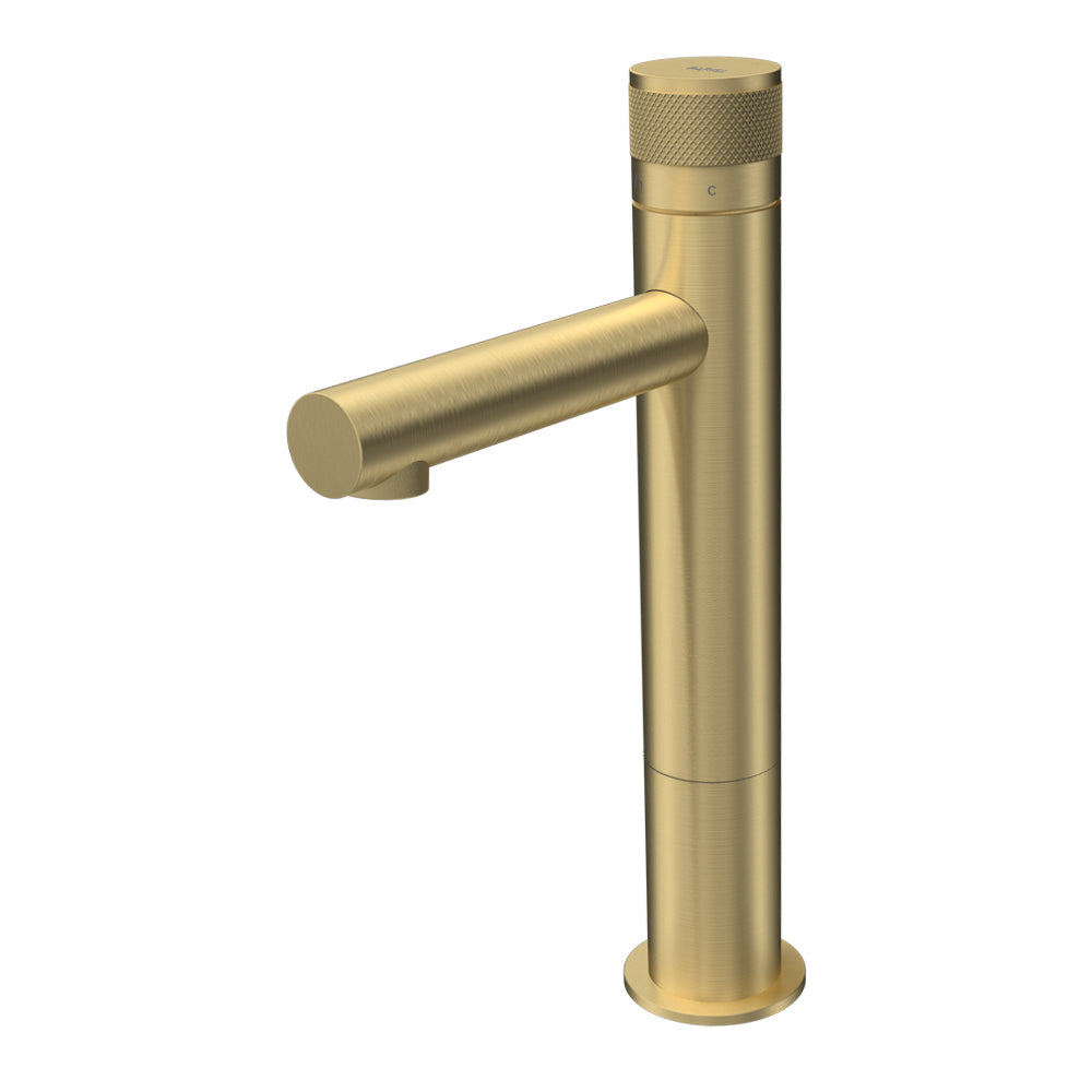 Parisi Todo II Mid Level Basin Mixer with Straight Spout - Brushed Brass - T2DO.01-1HH60.46