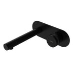Parisi Todo II Wall Mixer with 160mm Spout on Elliptical Plate - Matt Black - T2DO.01-2E160.02