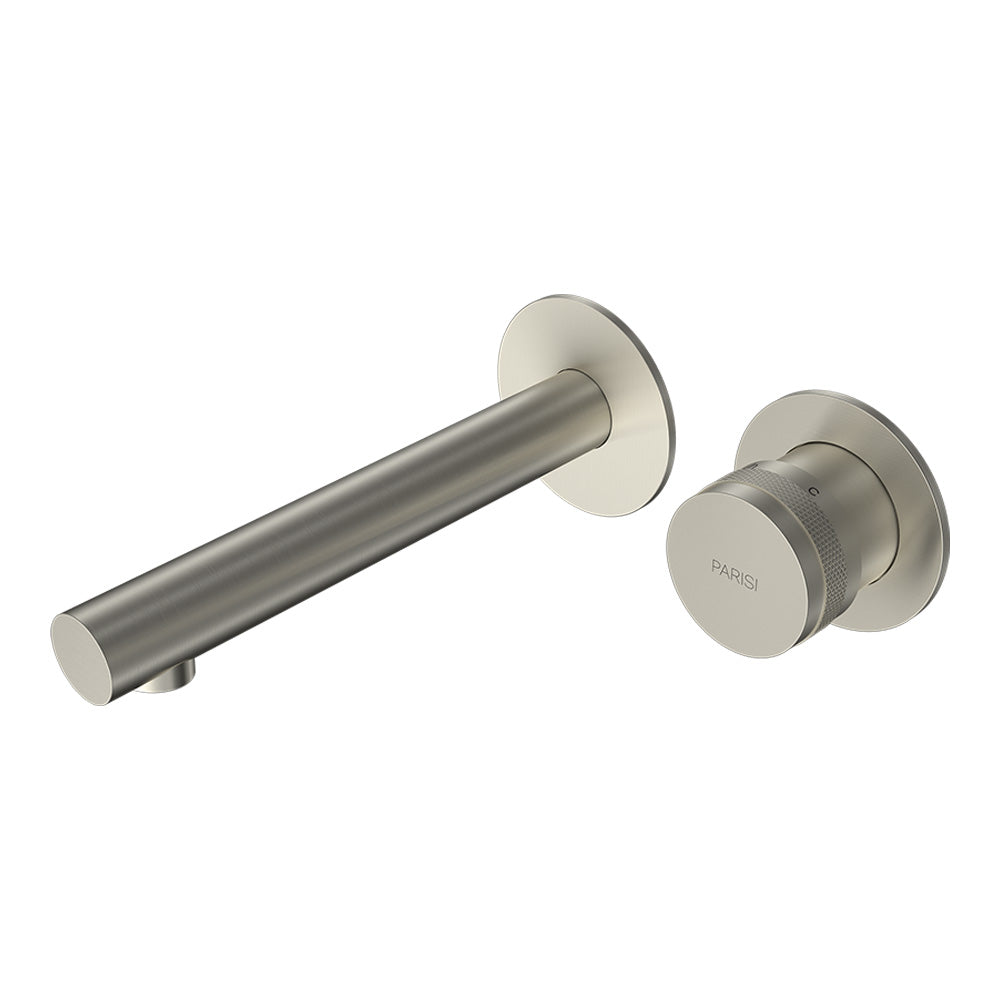 Parisi Todo II Wall Mixer with 160mm Spout (Individual Flanges) - Brushed Nickel - T2DO.01-2RF160.41