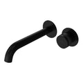 Parisi Todo II Wall Mixer with 190mm Curved Spout (Individual Flanges) - Matt Black - T2DO.01-2RF190C.02