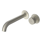 Parisi Todo II Wall Mixer with 190mm Curved Spout (Individual Flanges) - Brushed Nickel - T2DO.01-2RF190C.41