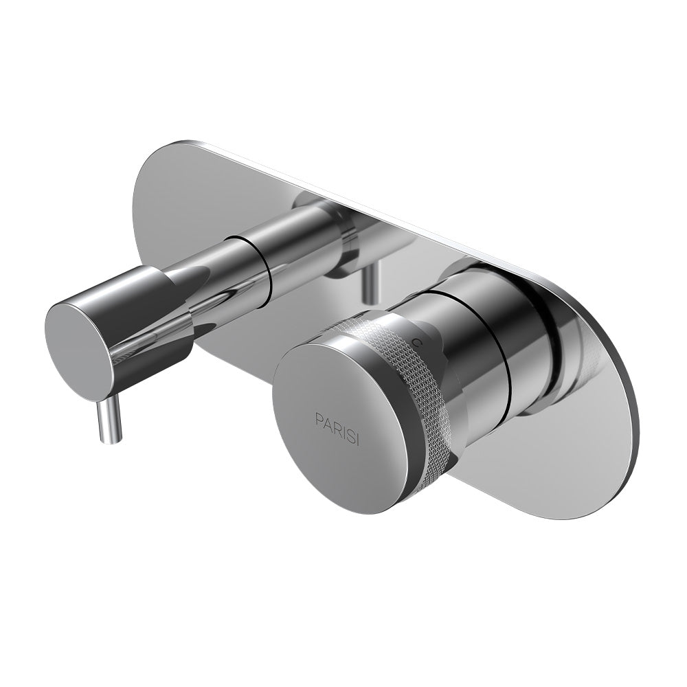 Parisi Todo II Wall Mixer with 3-Way Diverter - Chrome - T2DO.04-D3E
