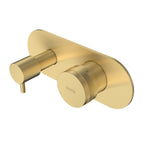 Parisi Todo II Wall Mixer with 3-Way Diverter - Brushed Brass - T2DO.04-D3E.46