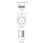 Parisi Todo II Wall Mixer - Brushed Nickel - T2DO.05.41