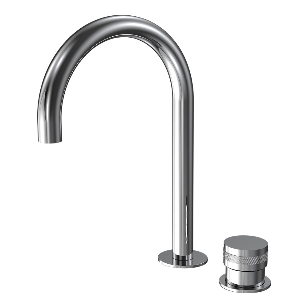 Parisi Todo II Hob Mixer with Round Swivel Spout - Chrome - T2DO.06-2HSC