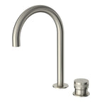 Parisi Todo II Hob Mixer with Round Swivel Spout - Brushed Nickel - T2DO.06-2HSC.41