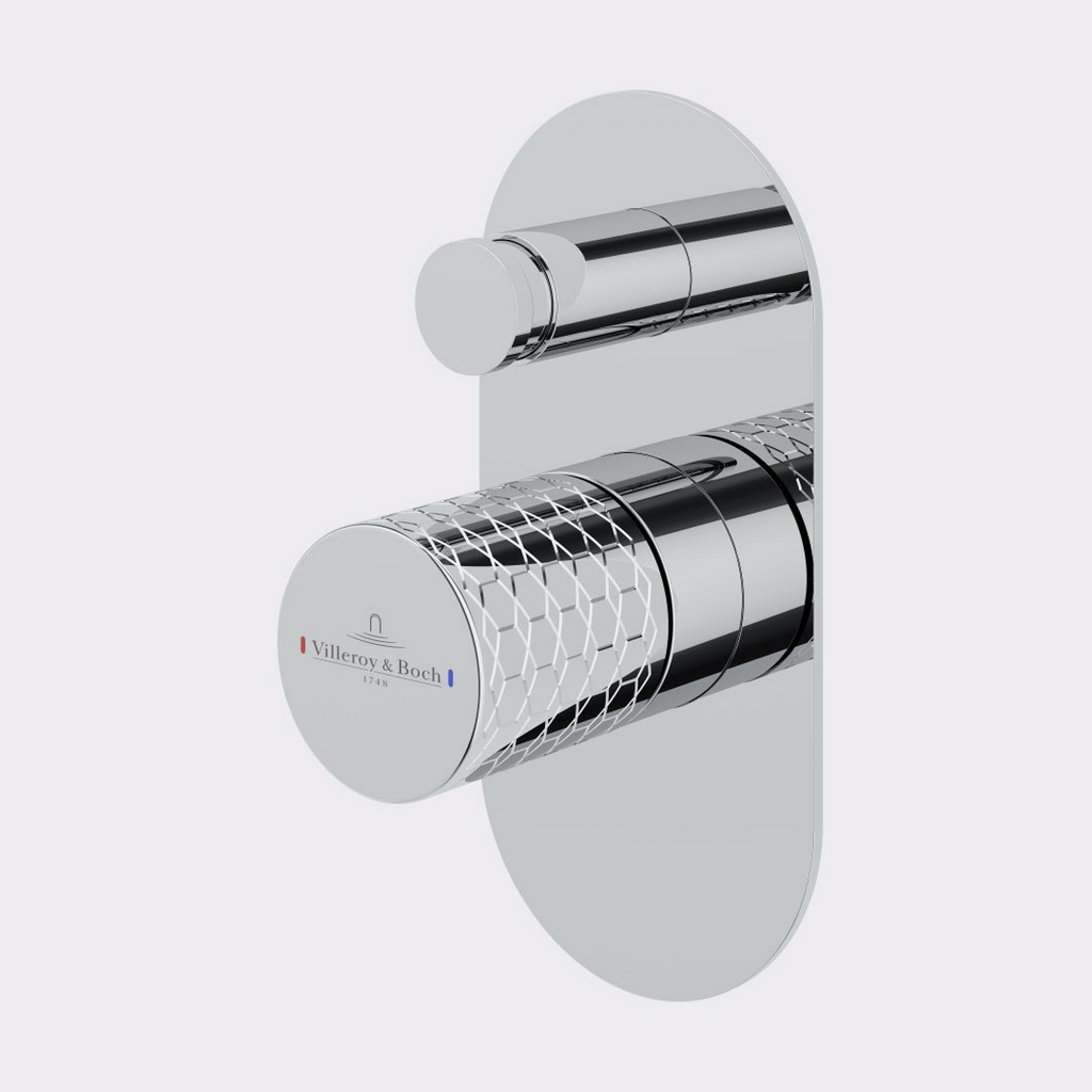Villeroy & Boch Luxx Diverter Mixer Set (Includes In-Wall Body) - LF Chrome T686261
