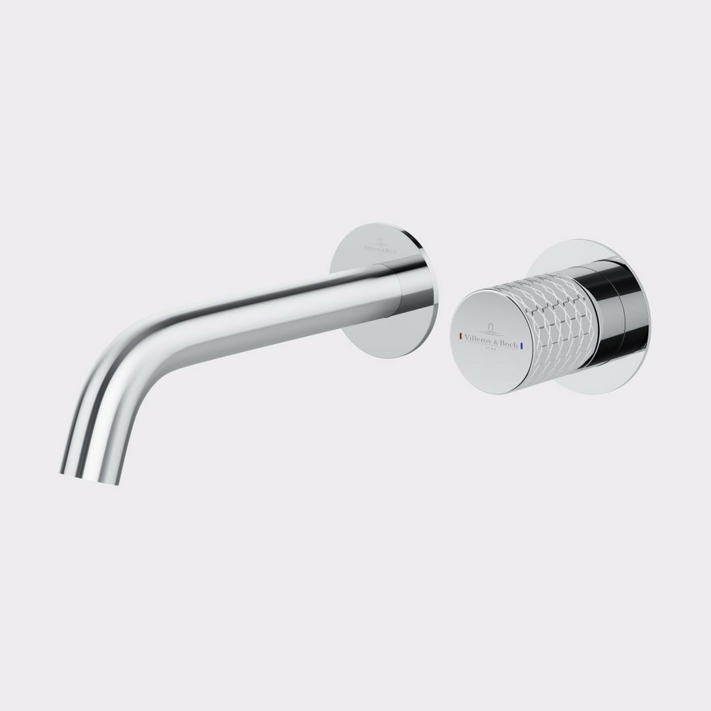 Villeroy & Boch Luxx Wall Basin Mixer Set (Includes In-Wall Body) - LF Chrome T689761