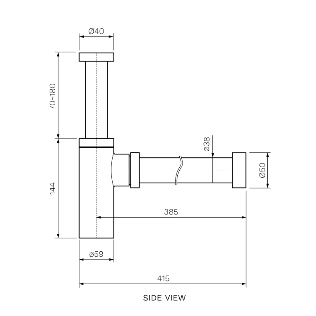 Parisi Adjustable Bottle Trap - Fucile PVD TA23240.50