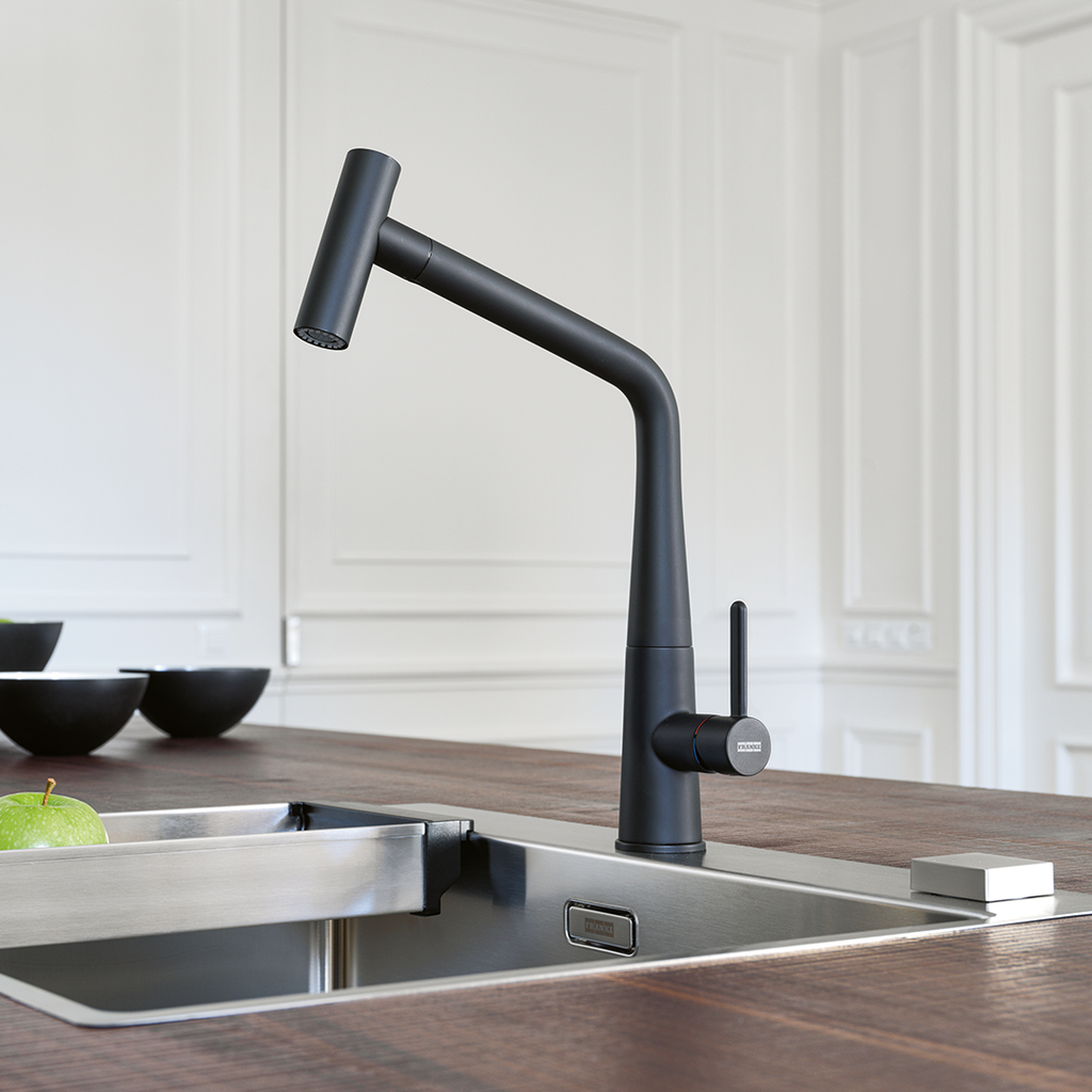 Franke Icon Pull Out Kitchen Mixer TA6861MB - Matte Black