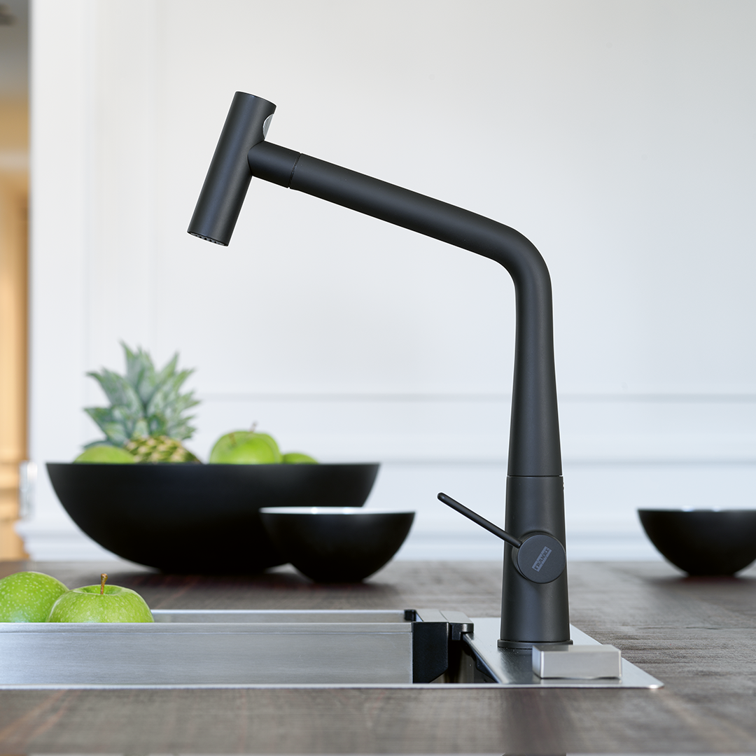 Franke Icon Pull Out Kitchen Mixer TA6861MB - Matte Black