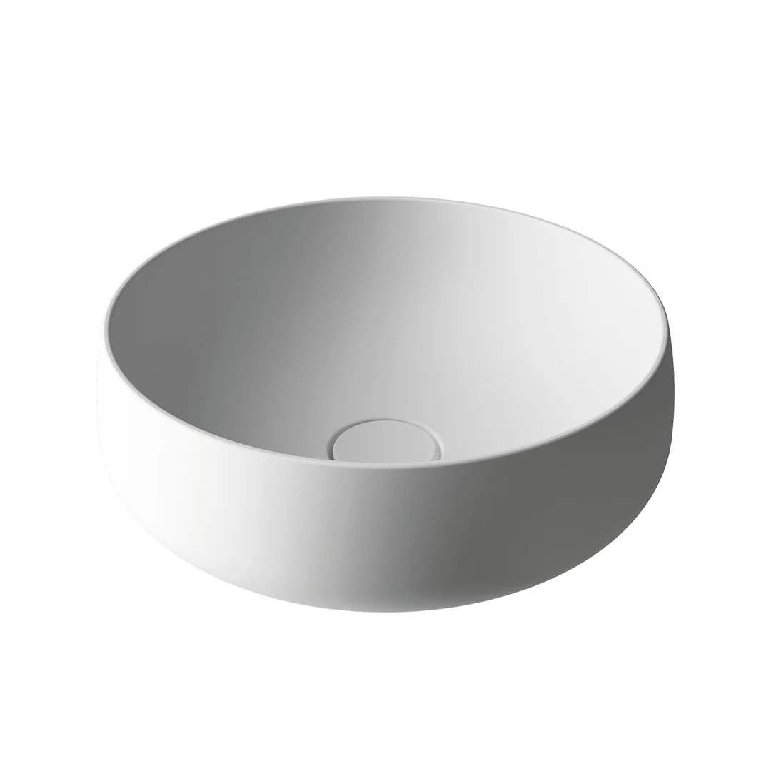 Parisi Oblo 400 Above Counter Basin - Matte White - TCOB40.01