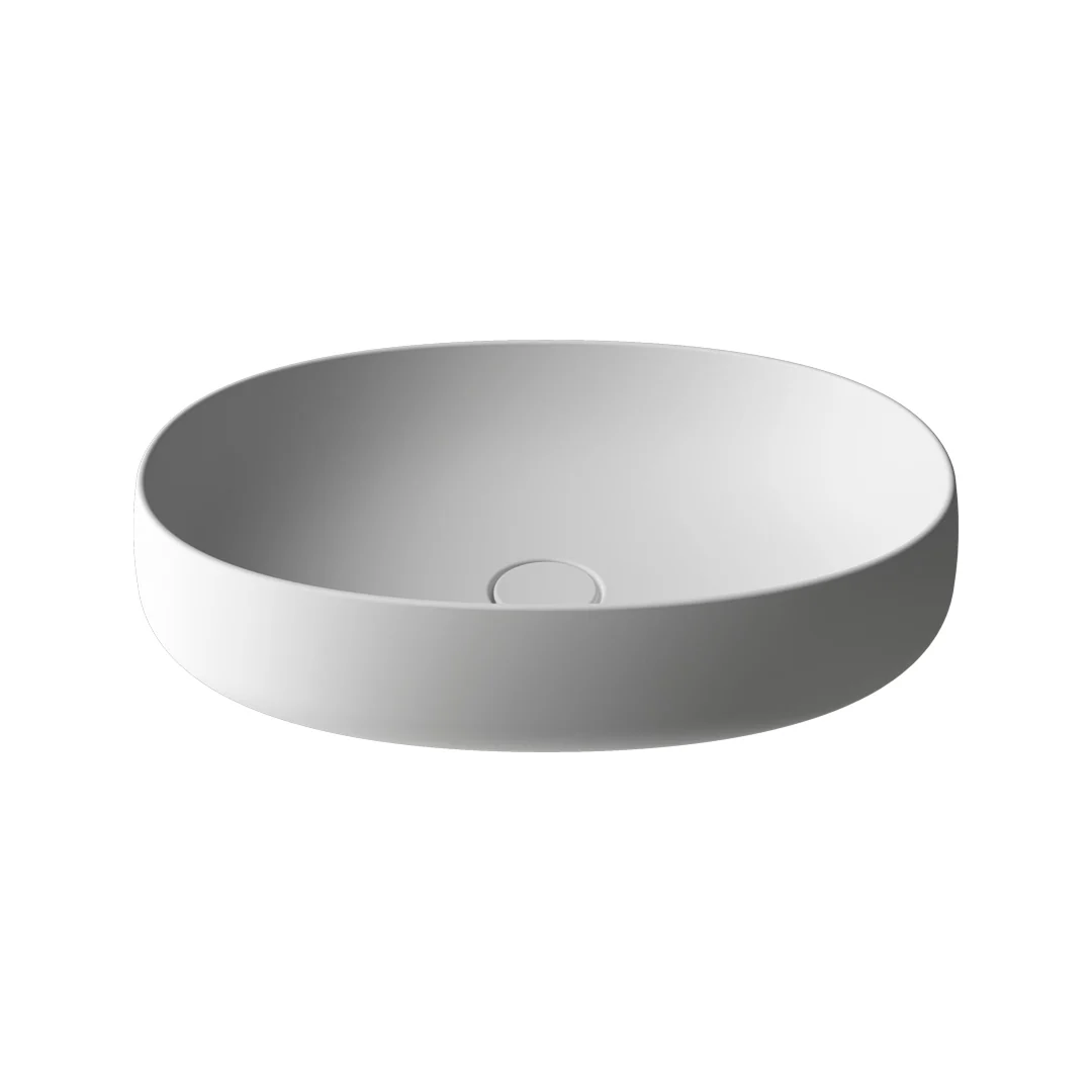 Parisi Oblo 55 Above Counter Basin - Matte White - TCOB55.01