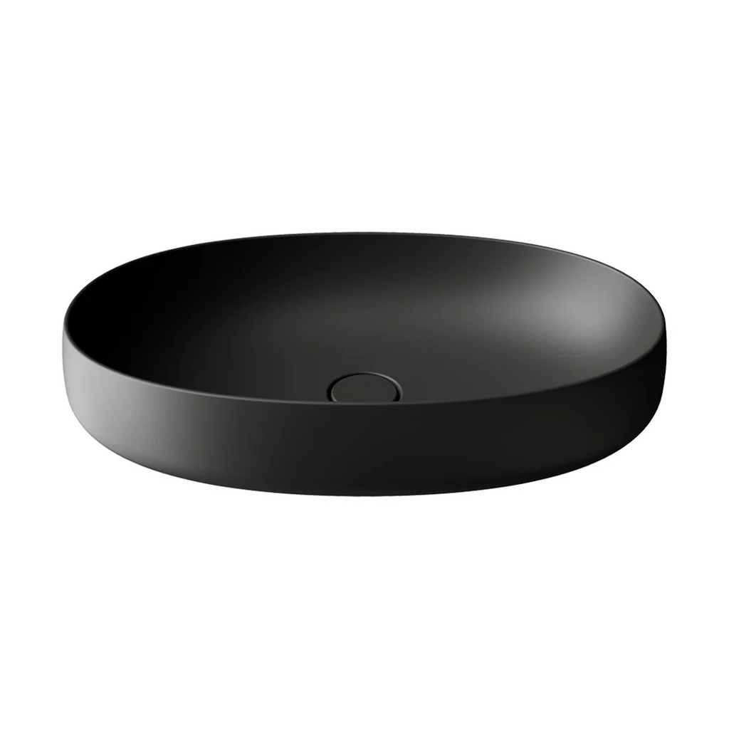 Parisi Oblo 650 Above Counter Basin - Matte Black - TCOB65.22
