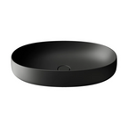 Parisi Oblo 650 Above Counter Basin - Matte Black - TCOB65.22