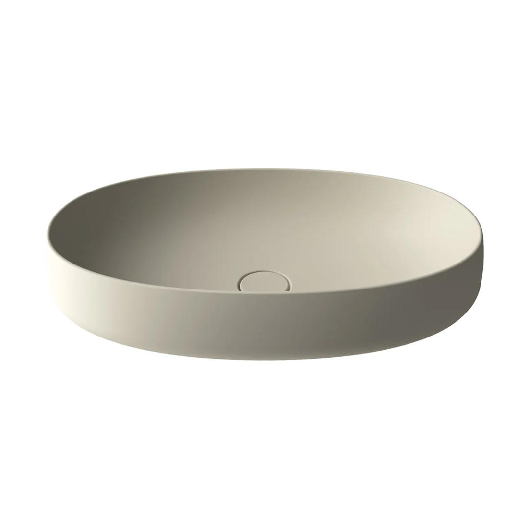 Parisi Oblo 650 Above Counter Basin - Matte Sand - TCOB65.53