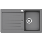 Abey SCHOCK Typos Topmount Single Right Hand Bowl Sink & Drainer 1TH - Croma - TD100CRR