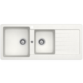 Abey SCHOCK Typos Topmount 1 & 3/4 Left Hand Bowl Sink & Drainer 1TH - Alpina - TD200WL