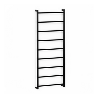 Avenir Abask 24V Heated Towel Ladder 130 x 48 - Matte Black - TLH2-130x48-LV_MB