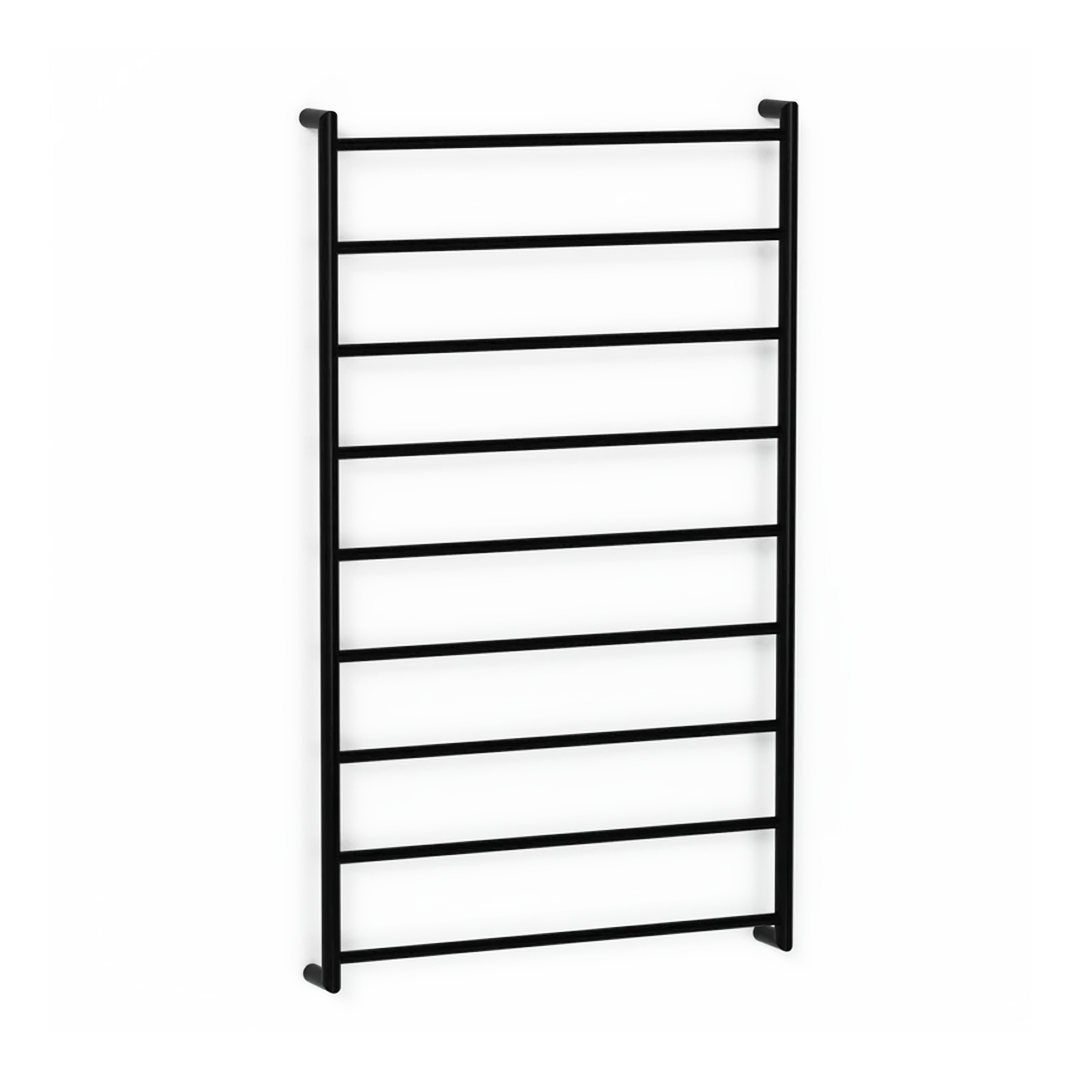 Avenir Abask 24V Heated Towel Ladder 130 x 75 - Matte Black - TLH2-130x75-LV_MB