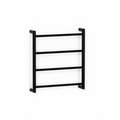 Avenir Abask 24V Heated Towel Ladder 55 x 48 - Matte Black - TLH2-55x48-LV_MB
