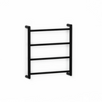 Avenir Abask 24V Heated Towel Ladder 55 x 48 - Matte Black - TLH2-55x48-LV_MB