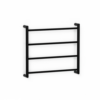 Avenir Abask 24V Heated Towel Ladder 55 x 60 - Matte Black - TLH2-55x60-LV_MB