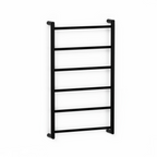 Avenir Abask 24V Heated Towel Ladder 85 x 48 - Matte Black - TLH2-85x48-LV_MB