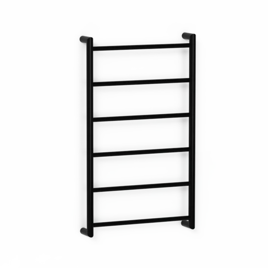 Avenir Abask 24V Heated Towel Ladder 85 x 48 - Matte Black - TLH2-85x48-LV_MB