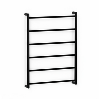 Avenir Abask 24V Heated Towel Ladder 85 x 60 - Matte Black - TLH2-85x60-LV_MB